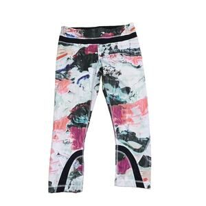 Lululemon Run Inspire Crop II All Full-On Luxtreme Pigment Wave Size 8